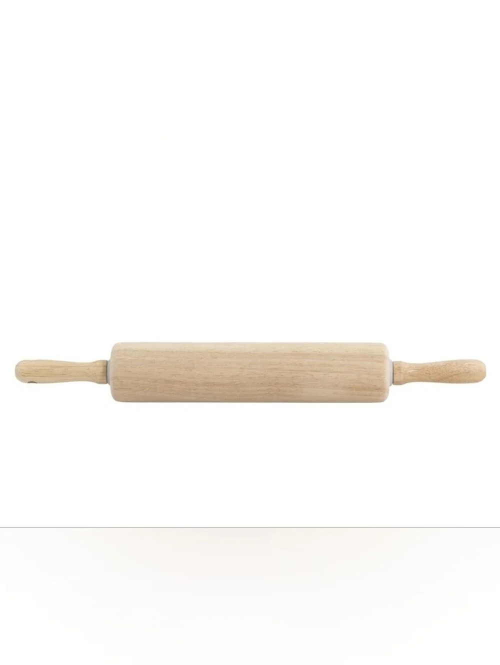 Natural Wood Rolling Pin for Baking - Light Brown